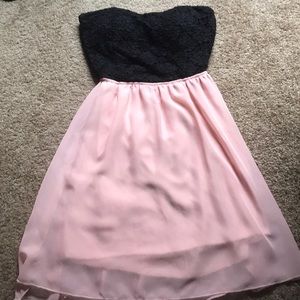 Wet seal strapless dress